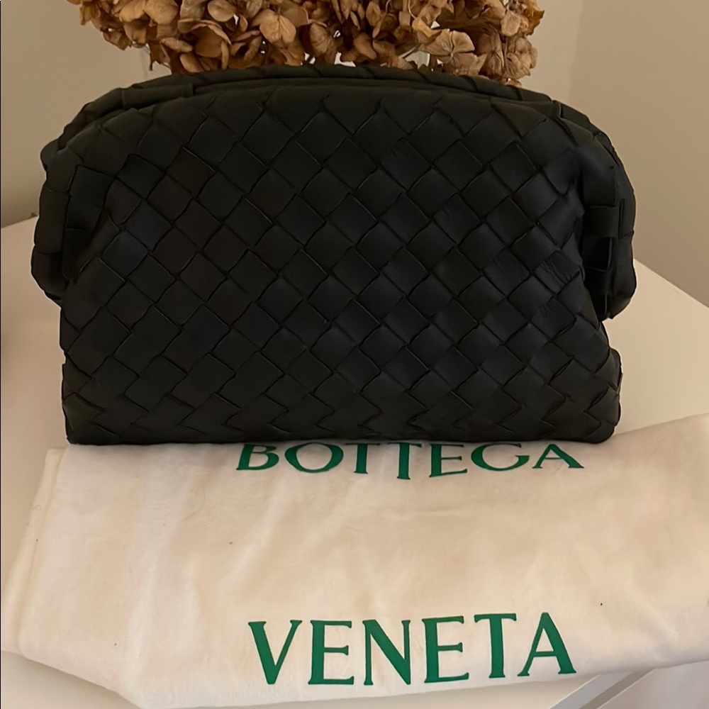 Bottega Veneta Black Woven Leather Bag